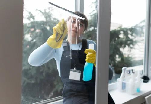 Nettoyage de vitres intérieures et extérieures aux Menus